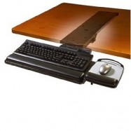 3m Akt 150le Adjustable Ergonomic Under Desk Mount Keyboard Tray W