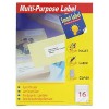 Smart Label 2576 Multipurpose Labels A4 192mmx16.9mm 1600's White