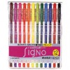 Uni-Ball UM-100 Signo Waterproof Gel Pen Set 12 Colors