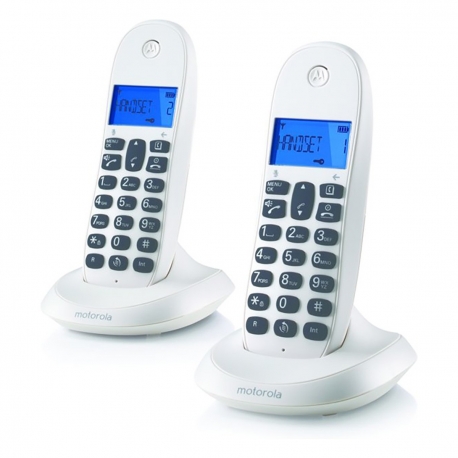 Motorola C1002LB plus DECT Phone Twin Pack