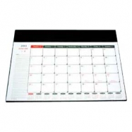 2019 Desk Mat Calendar Set 15"x21.5" Black