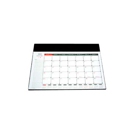 2019 Desk Mat Calendar Set 15"x21.5" Black