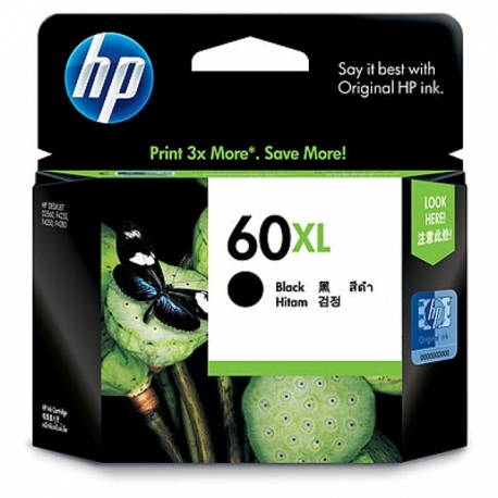 HP CC641WA 60XL Black High Yield Ink Cartridge