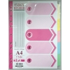 Kita S1207 Paper Color Index Divider A4 5Tabs