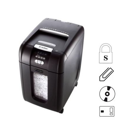 GBC Auto+300X Cross Cut Paper Shredder 4mmx40mm 8Sheets