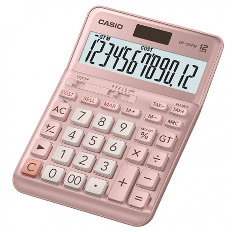 Casio 卡西歐 DF-120FMPK 計算機 12位 粉紅色