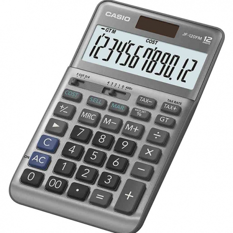 Casio JF-120FM Calculator 12 Digits Silver