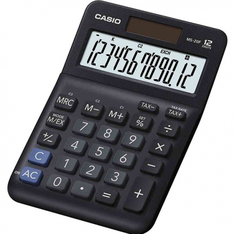 Casio 卡西歐 MS-20F 計算機 12位 黑色