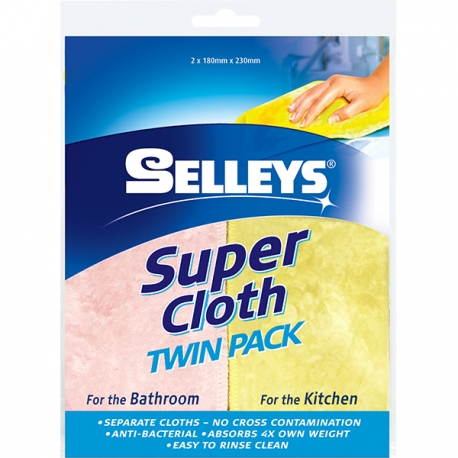 Selleys 118424S Super Cloth Twin Pack 2x180x230mm