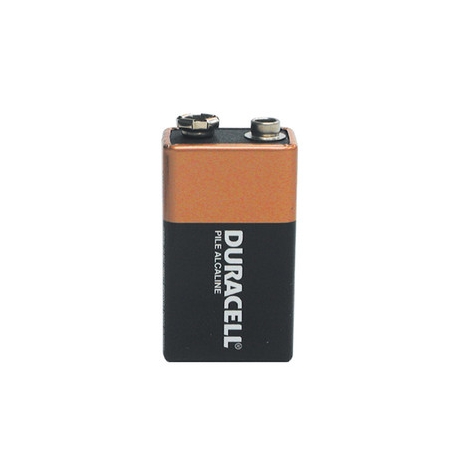Duracell Alkaline Battery 9V Shrink Plastic Bag