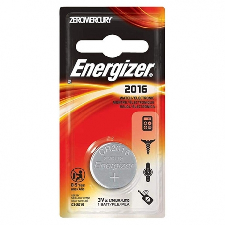 Energizer CR2016 Lithium Battery 3V