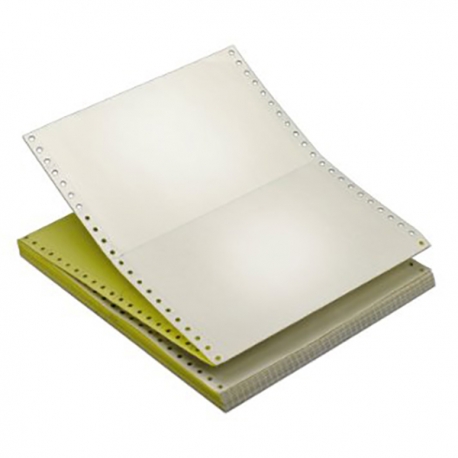 空白電腦紙 兩層 9.5吋x11吋 1000張 白色/黃色