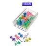 Globe Push Pin 18pcs Color