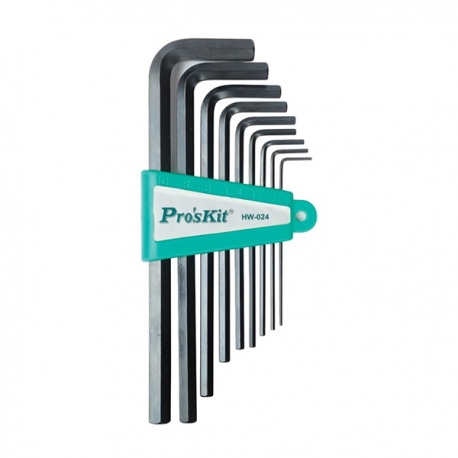 Prokits HW-024 9Pcs Long Arm Hex Key Set