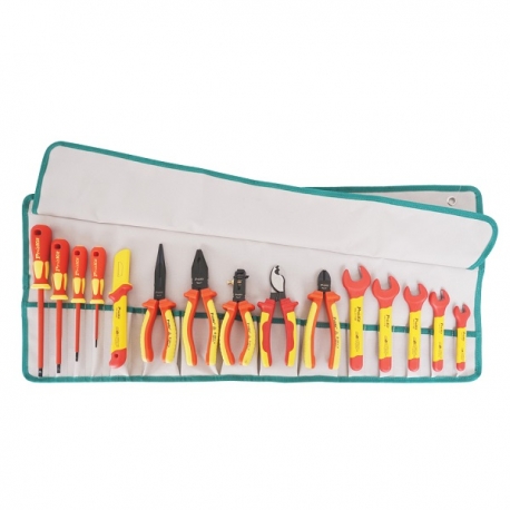 Prokits PK-2813M 15 PCS 1000V Insulated Metric Roll Tool Kit