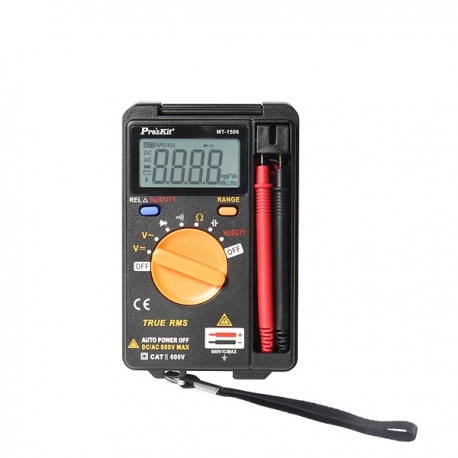 Pro'sKit MT-1506 3 3/4 Pocket True-RMS Auto Range Multimeter