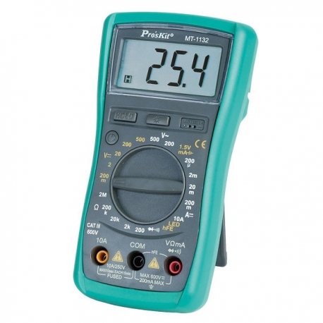 Pro'sKit MT-1233C 3 1/2數位電錶 帶溫度測試