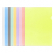 E310 Plastic Folder A4 Clear/Blue/Smoky/Green/Orange/Purple/Red/Pink/Yellow