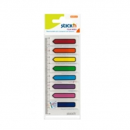 Stick-N 21466 箭咀膠質標籤便條紙 12毫米x42毫米 8色 