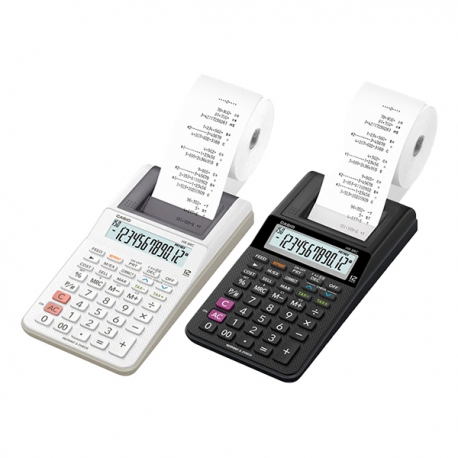 Casio HR-8RC Print Calculator 12 Digits (Black/White)
