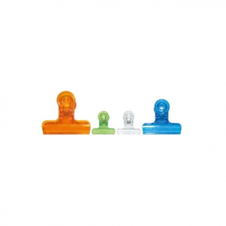 Plastic Clip 1.25" Assorted Color 24pcs