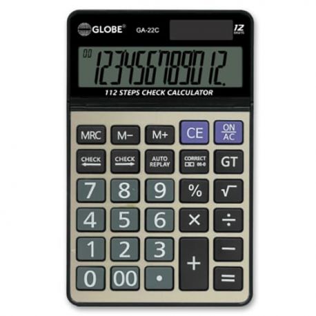 Globe GA-22C 12 Digits Calculator Extra Large Display Silver