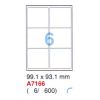 安內斯 A7166 多用途標籤 A4 99.1亳米x93.1亳米 600個 白色