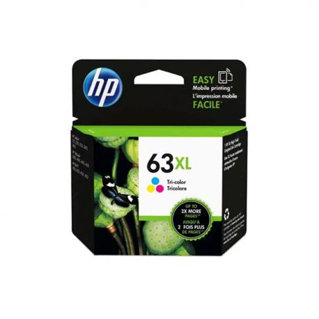 HP F6U63AA 63XL High Yield Tri-Color Ink Cartridge
