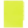 E-357 Plastic Folder F4 4-Layer Clear/Blue/Smoky/Green/Orange/Purple/Red/Pink/Yellow