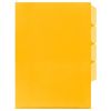 E-357 Plastic Folder F4 4-Layer Clear/Blue/Smoky/Green/Orange/Purple/Red/Pink/Yellow