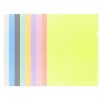 E355 膠質文件套 F4 透明/藍/茶/綠/橙/紫/紅/粉紅/黃