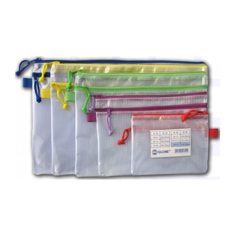 Twins Zipper Mesh Bag 350mmx250mm A4