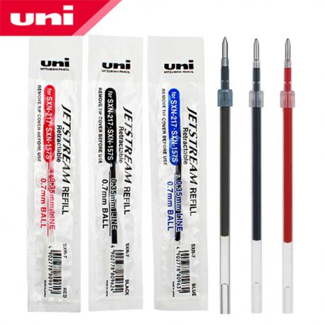 Uni SXR-7 Roller Pen Refill For SXN-157 SXN-150 0.7mm 10Pcs Black/Blue/Red