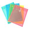 Plastic Envelope w/String A4 Clear/Blue/Green/Purple/Red/Yellow