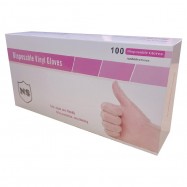 NS PVC Disposable Vinyl Gloves (Powder Free) S/M/L Size