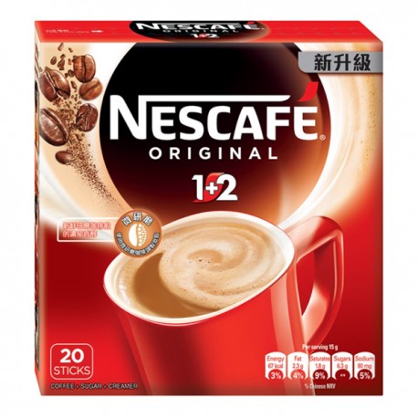 雀巢 Nescafe 1+2咖啡 15克 20條
