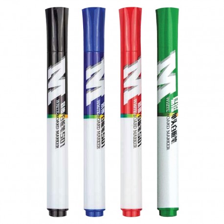 M & G AWMY-2201 Whiteboard Permanent Marker Black/Blue/Green/Red