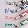 M & G AWMY-2201 Whiteboard Permanent Marker Black/Blue/Green/Red