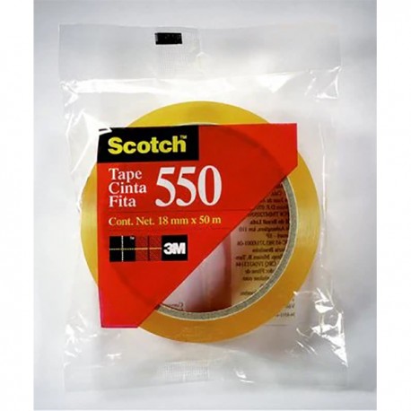 3M Scotch 550 Adhesive Tape 3/4"(18mm)x25M