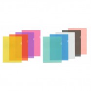 Data Bank A4 Plastic Folder Clear/Blue/Green/Orange/Purple/Red/Yellow/Smoky