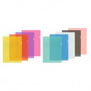Data Bank 膠質文件套 A4 透明/藍/綠/橙/紫/紅/黃/茶色