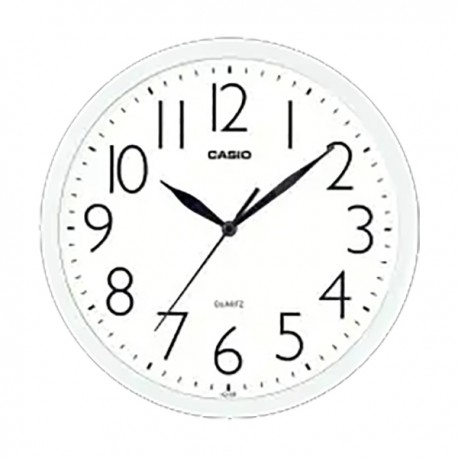 Casio IQ-05-7 Wall Clock 10" White Frame