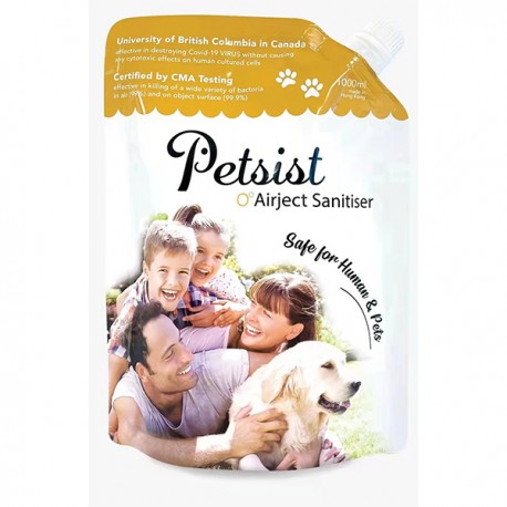 Petsist O°Airject Sanitiser Air Sanitiser 1000ml