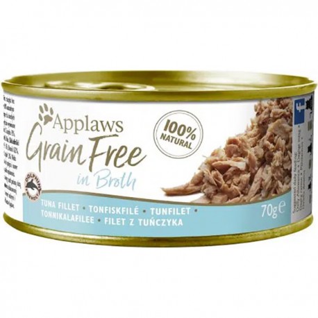 Applaws Broth Cat Tins Tuna Fillet 70g 24Cans