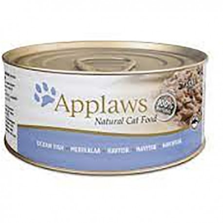 Applaws Broth Cat Tins Ocean Fish 70g 24Cans