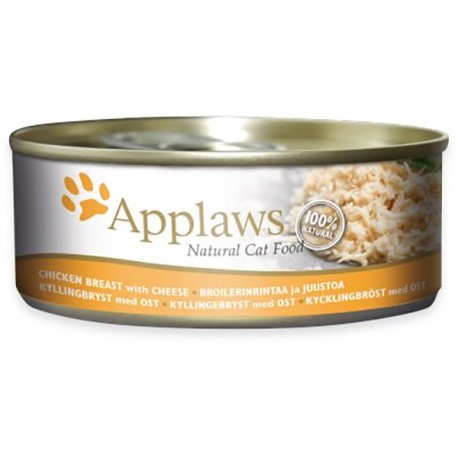 Applaws Broth Cat Tins Chicken Breast, Cheese 70g 24Cans