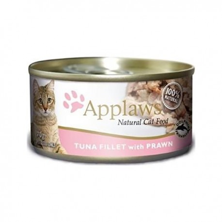 Applaws Broth Cat Tins Tuna Fillet, Prawn 70g 24Cans