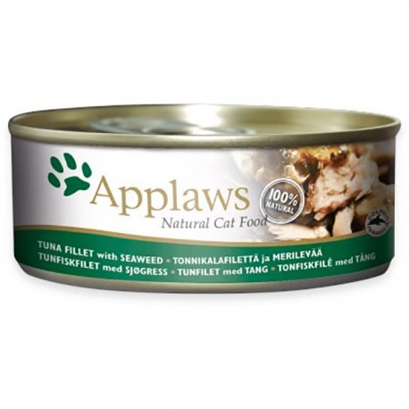 Applaws Broth Cat Tins Tuna Fillet, Seaweed 70g 24Cans