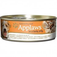 Applaws Dog Jelly Tin Chicken , Duck 156g 16Cans