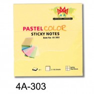 4A 303(654) 3" x 3" 黃色告示貼
